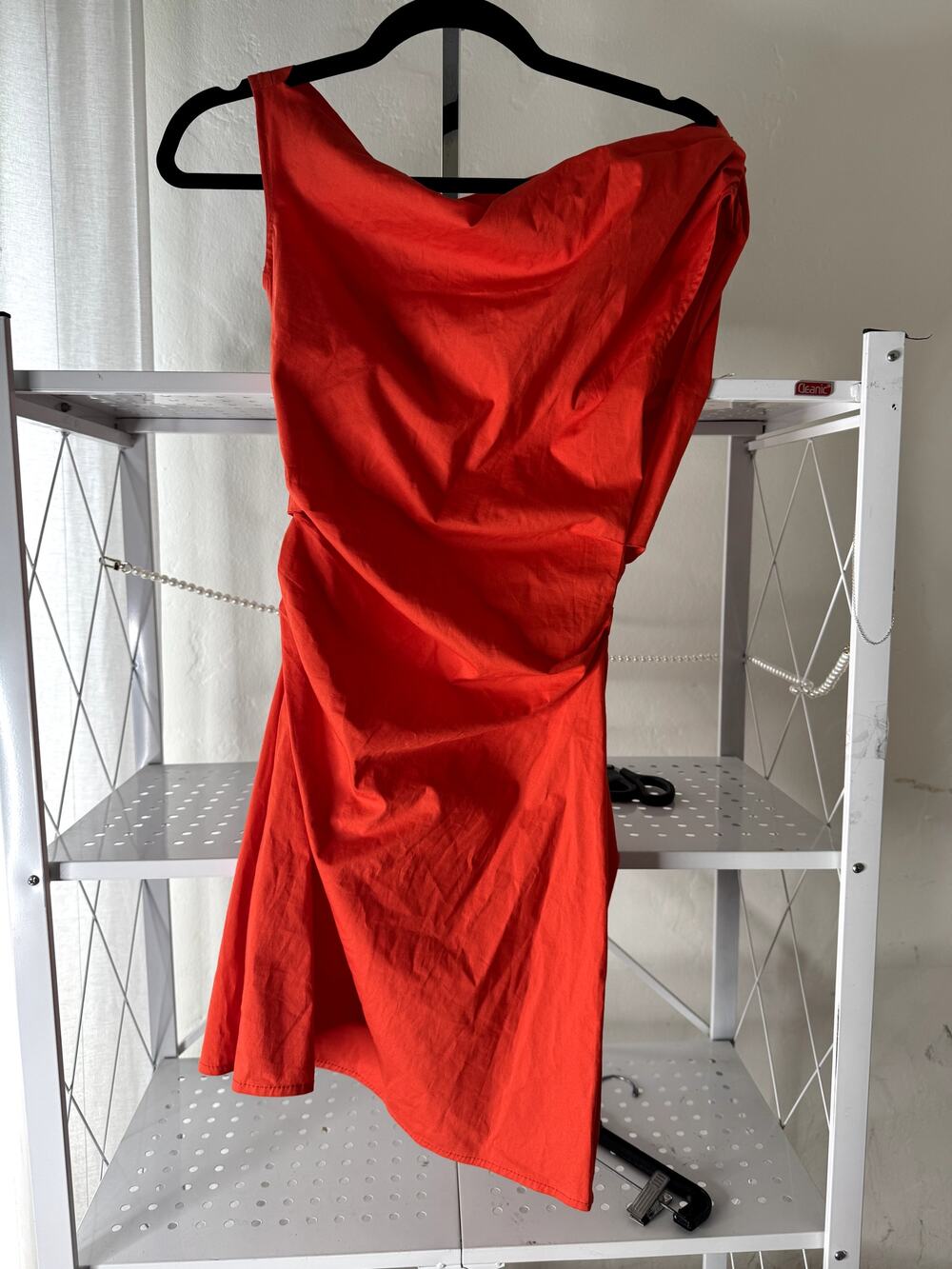 New STAUD Phare Mini Dress in Spicy Orange 4